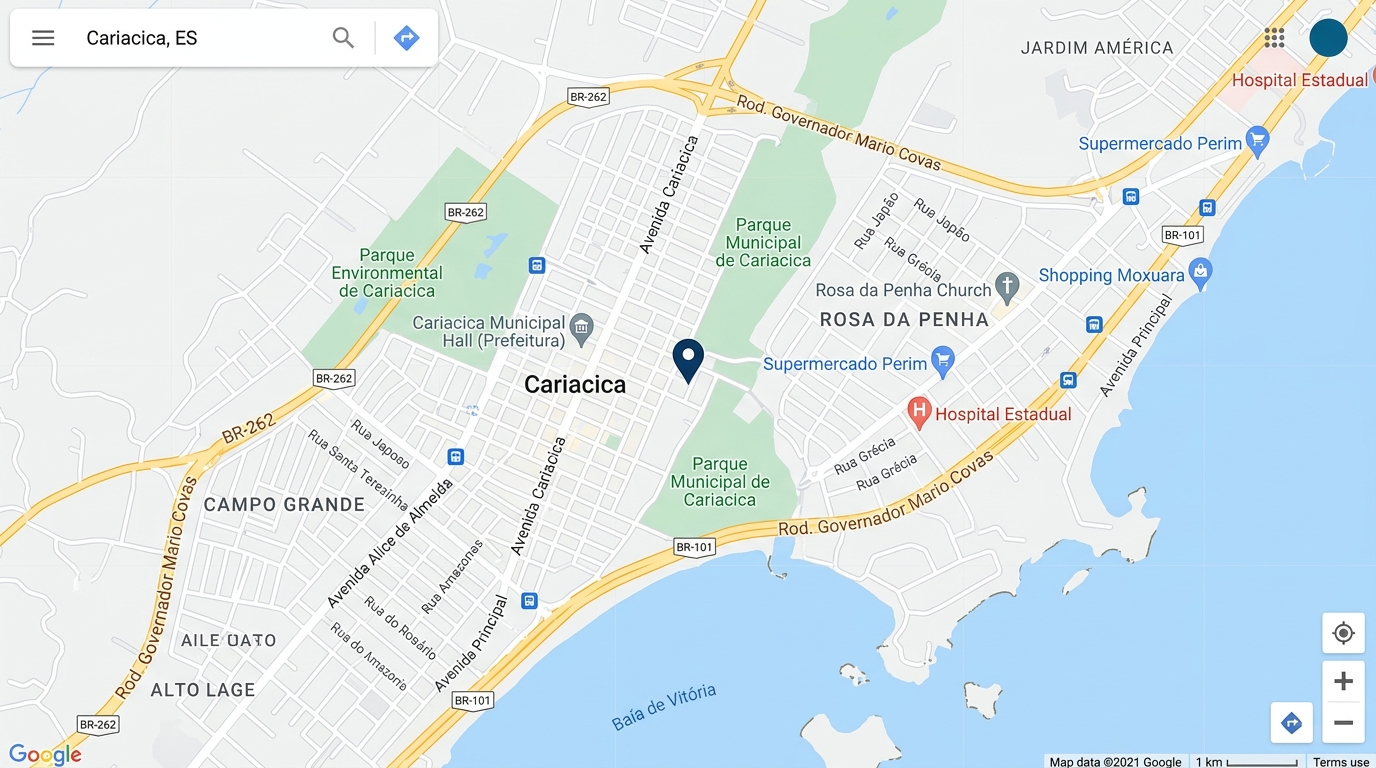 Mapa de Cariacica, Espírito Santo