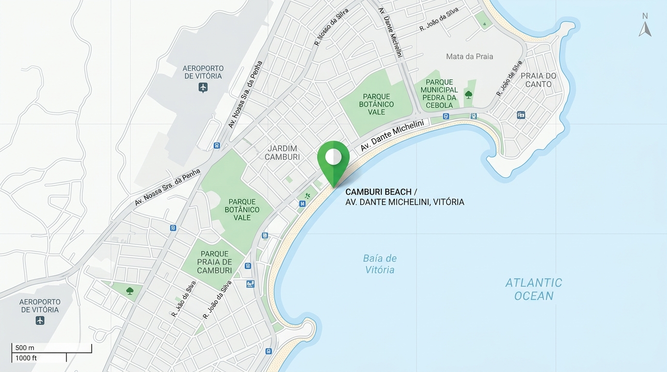 Mapa de Vitória, Espírito Santo